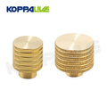 Koppalive Wholesale Modern Design Gold Brushed Furniture Cabinet Drawer Knob Brass Knurled Knobs