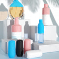 Travel Bottles Set Toiletries Six-piece Silicone Portable Leak Proof Refillable Squeeze Cosmetic Airplane Essential