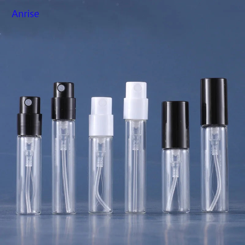 Mini Size 1ml 1.5ml 1.8ml 2ml 2.5ml Snap on Perfume Spray Bottle Small Sample Glass Vial Atomizer Bottles