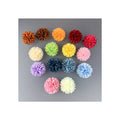 Popular Design 7cm Pompon Chrysanthemum Flower Heads Cake Decoration Silk Fake Flowers