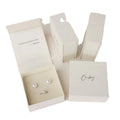 Glossy Small Cardboard Jewelry Gift Boxes with Cotton Filled Lids for Necklace Ring Bracelet Earring-for Shipping Jewellery