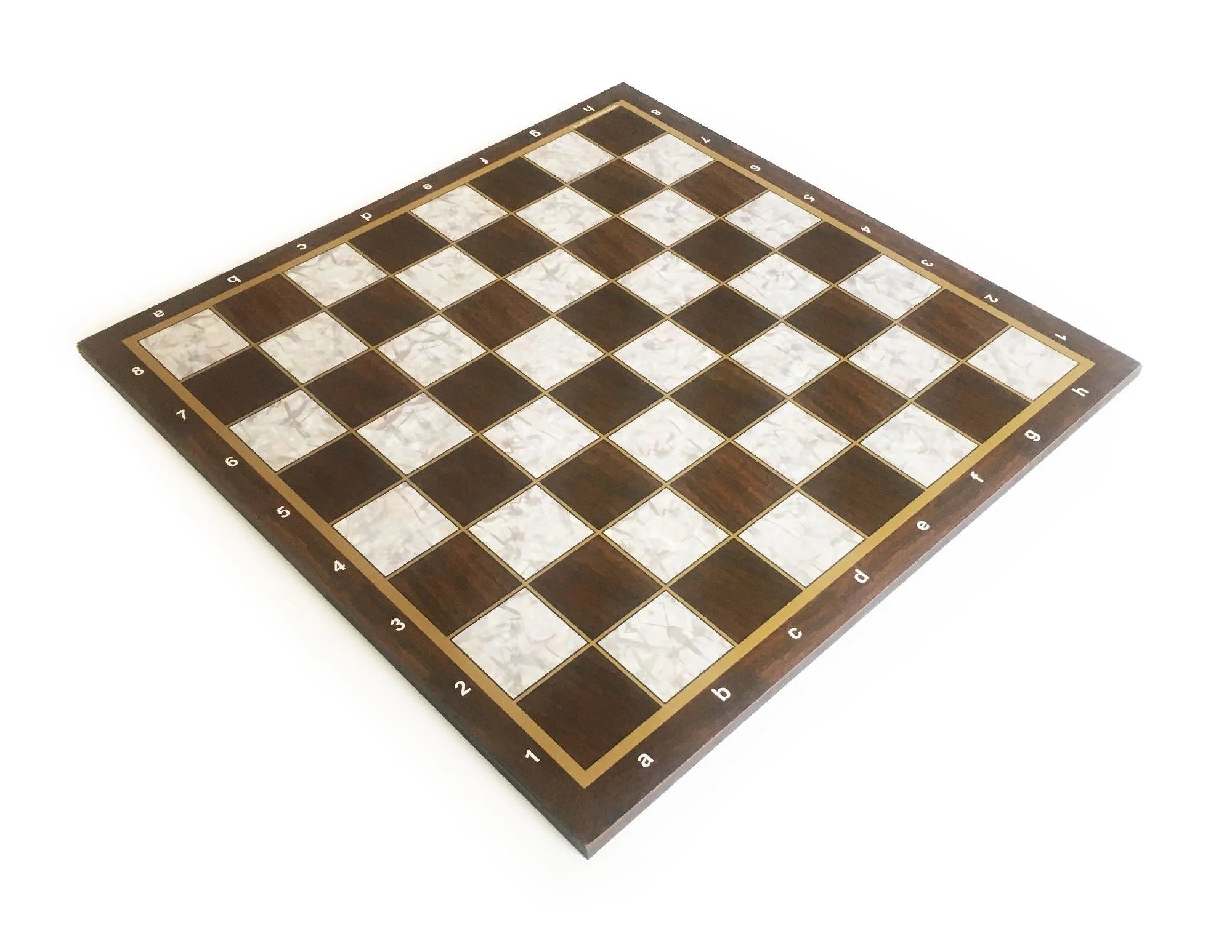 Star Durable Wood Mother of Pearl Chess Board Model K421.091 54X54 cm (21.25 X 21.25 Inches)