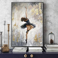 Living Room Posters and Prints Abstract Ballerina Oil Painting Living Room Oil on Canvas Crystal Porcelain Painting