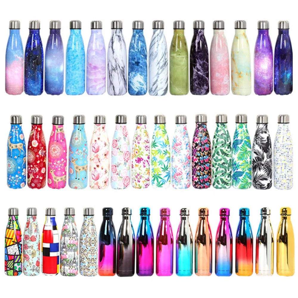 500ml New Design Double Wall Vacuum Stainless Steel Flask Thermaos Water Bottle Custom Logo for Sport Water Bottle