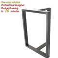 Contemporary Iron Metal Steel Table Base for Outdoor Home Dining Kitchen Living Room Removable Assembled Frame Hotels Hospitals
