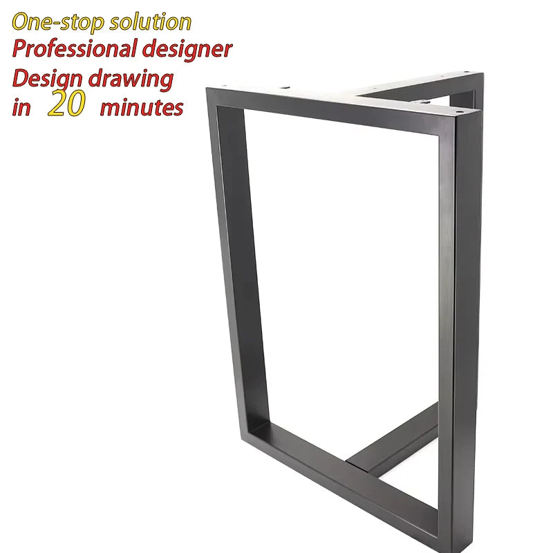 Contemporary Iron Metal Steel Table Base for Outdoor Home Dining Kitchen Living Room Removable Assembled Frame Hotels Hospitals