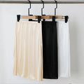 50cm Length Women Satin Underskirt Petticoat for Dress Ladies Bottoming Skirts
