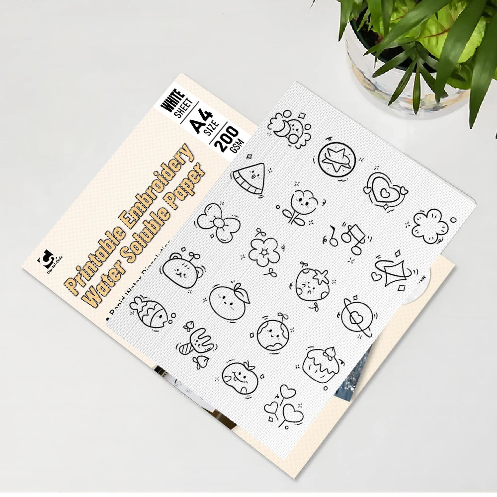 Top Rated Eco-Friendly Water Soluble Film Durable Transfer Sticker for Embroidery Lace Craft Backing Clothing and Shoes