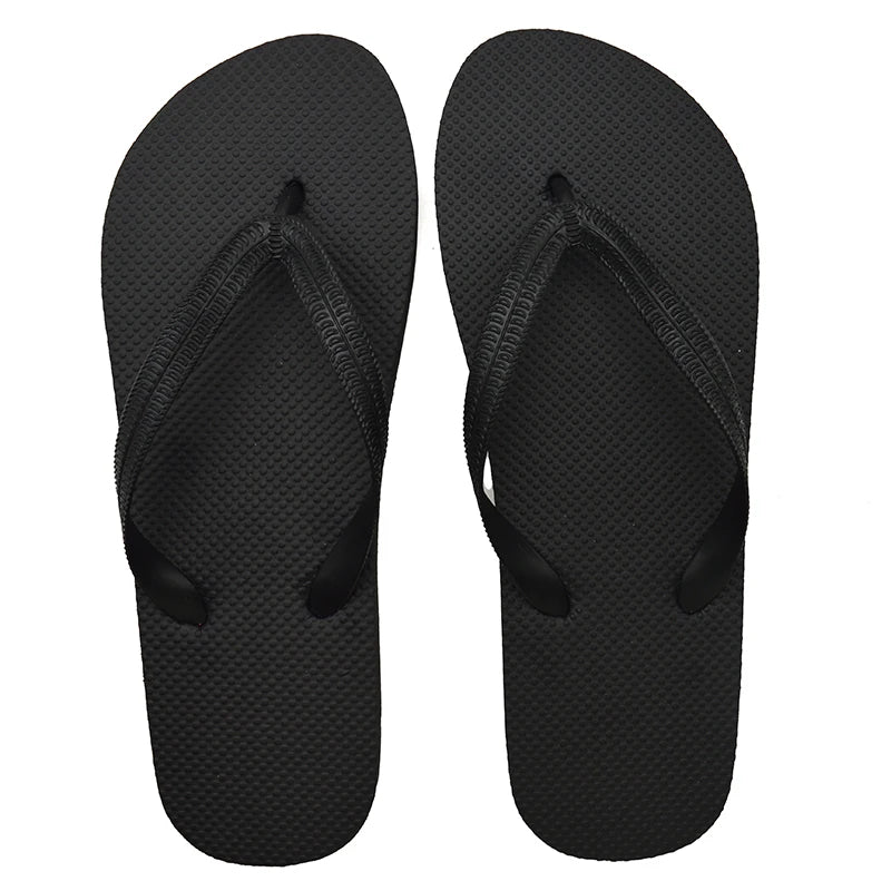 Wholesale PE Basic Flip Flops Customized Printed PVC Strap Mens Flip Flops