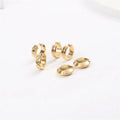 JOOLIM Jewelry PVD 18K Gold Plated Stainless Steel Cuff Earrings Wholesale Trendy Jewelry
