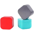 Low MOQ 55mm Diameter Different Colors Empty Metal Jars for Tea Square Aluminum Metal Tin Cans for Candle