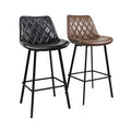 Customized Luxury Modern Restaurant High Bar Chair Counter Kitchen Leather Bar Stools Chair