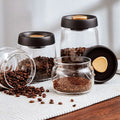 Large Transparent Glass Vacuum-Sealed Kitchen Storage Tank Modern Coffee Bean Fresh-Keeper Decoration Moisture-proof Decoration