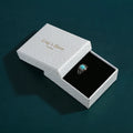Luxury Custom 7*9*3cm White Veined Bracelet & Ring Packaging Box for Gift Jewelry Boxes