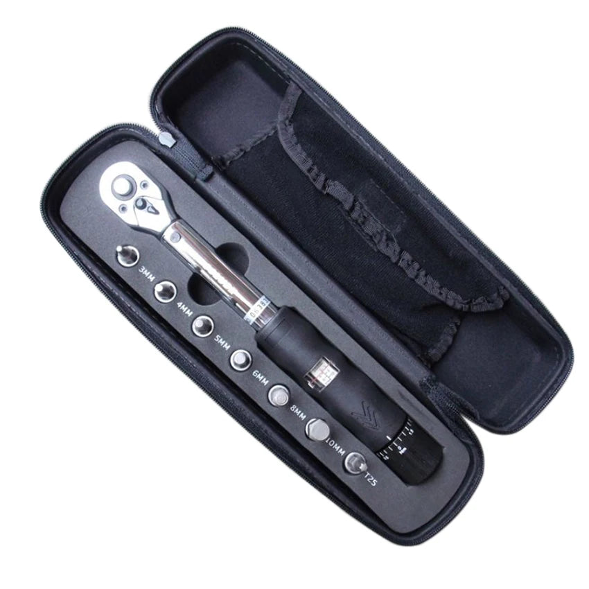 1/4 Inch Driver 2-14N/m Torque Ratchet Wrench for Cycle Motorcycle Bicycle Car Service Repair Precision Spanner Hand Tools