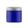 Wholesale 50g 80g Plastic Jar Metal Lid Round Cosmetic Jars Plastic Jars with Aluminum Cap