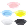 Reusable Round and Square Non Stick Air Fryer Silicone Liner Oven Baking Tray Food Grade  Air Fryer Silicone Pot