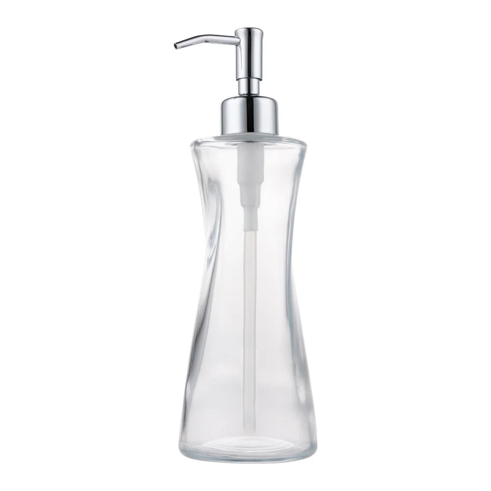 Factory Custom Glass Shampoo Conditioner Plastic Pump Soap Glass Dispenser Bottle With Pump Dispenser Supplier in China