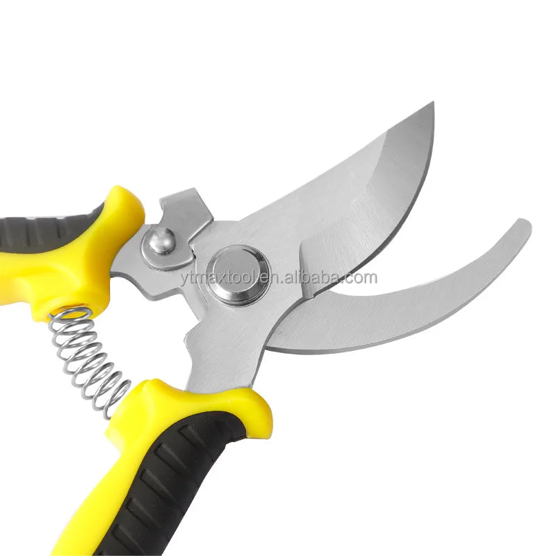 Multi-Functional Stainless Steel Manual Fruit Picker & Pruning Scissors Non-Slip Garden Secateurs for Tree Trimming Floral Care