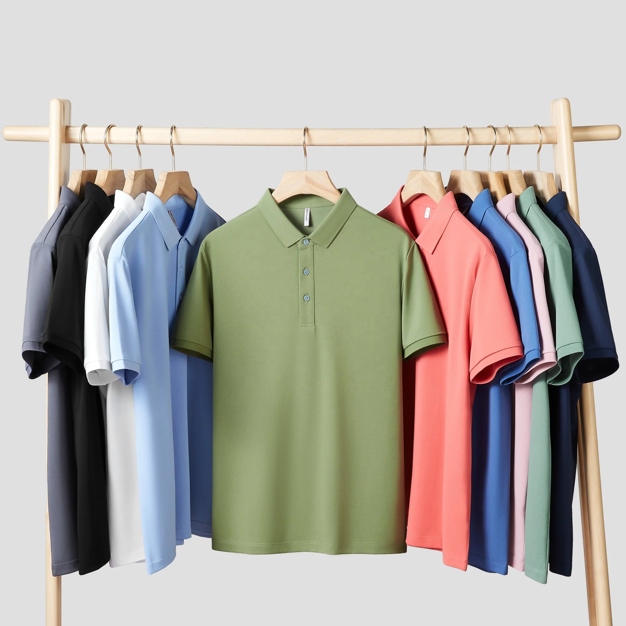 Cotton Polyester Blend Multicolored Custom Logo Design Work Team Sports Golf Polo Shirts for Men Casual Men Polo Shirt