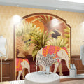 Southeast Asian Style B&B Background Wall Cloth Massage Health Center Thai Style Cuisine Restaurant Wallpaper Thai Wallpaper