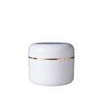 Custom Empty Plastic Jar for Hair Conditioner 30ml 50ml 100ml 1oz 2oz 4oz Luxury Body Face Cream Container with Gold Line
