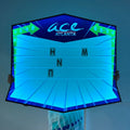 OEM Acrylic Custom Logo Display RGB LED Light Bottle Presenter Message Letter Board for bar Lounge