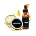ODM Private Label Logo Beard Care Set Grooming Kit Comb Scissors Butter Balm Beard Oil Jojoba Oil Sandalwood Scent Travel Bag