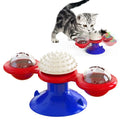 Cute TPR Spinning Windmill Catnip Toys Eco-Friendly Interactive Scratching Toys for Cats and Dogs Increases IQ-Animation Theme