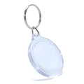 DIY Photo Frame Key Chain Ring Heart House Rectangle Transparent Blank Plastic Insert Picture Keyring Round Acrylic Keychain