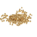 Mixed Sizes Cooper Loose Beads All Type Real Gold Plated Spacer Brass for Jewelry Making