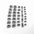 Tools Hardware European Standard Carbon Steel Slotted Wheel Bolts Nuts Flange Flat Head Fixing Connector T-slot Nut