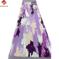 Colorful Shining Lace Fabric 3D Embroidered French Mesh Fabric With All Over Sequins Lace Fabric for Wedding Party Dress