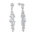 YH JEWELLERY Hot Sale 925 Sterling Silver Custom Moissanite Jewelry Flower Zircon Shape Stud Earring for Women