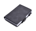 Minimalist Slim Leather Wallet with RFID Blocking Front Pocket Pop-Up Credit Card Holder for Men and Women for Business Use
