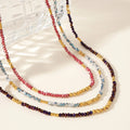 Go2boho Cutting Hematite Stone Design Wholesale Handmade Jewelry Fashion Minimalist Dainty Crystal Beaded Necklaces for Women