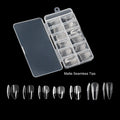 120pcs Per Box Clear Color Fake False Nails Full Cover Square Seamless Plain Nail Art Tips