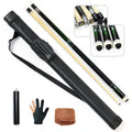 High Quality  Handmade Canadian Maple Wood 1/2 Billiard Pool Cue Kit With Cue Case Glove Cue Towel Gift Set