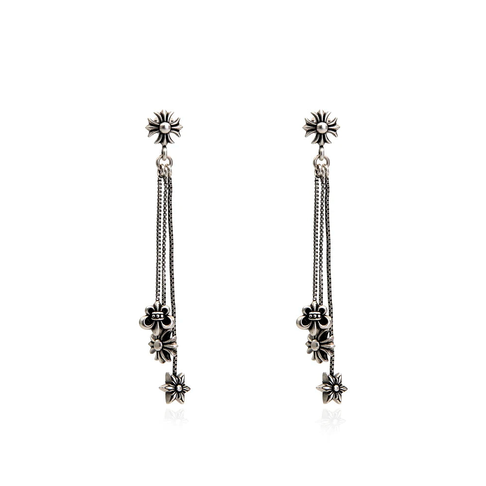 Beautiful tassel simple drop and dangle long chain earrings for women ladies sets jewelry wholesaler dropping shipping