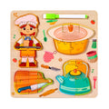 Ce Cpc 3D Wooden Puzzle Professional Cake Baker Pretend Play Learning Early Educational Toys for Children Kids