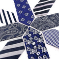 Wholesale Custom Fashion Slim 7.5CM Mens Necktie Polyester Silk Ties for Man Striped Dot Jacquard Cravat Business Party Corbatas