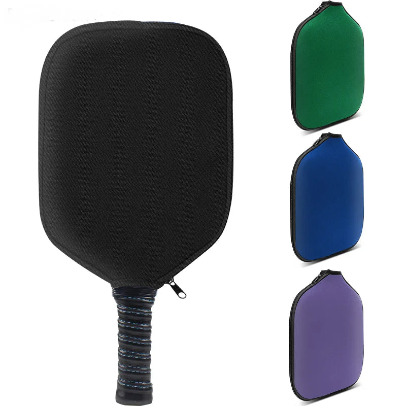 Custom Canvas Neoprene Waterproof Portable Sport Pickle Ball Racket Pickleball Paddle Cover 30x22.5cm