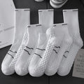 Autumn Custom Logo Terry Embroidered Jacquard Printing Cotton Professional Sport Running Basketball Crew Socks Men