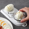 2026 New Creative Egg Cutter Household Tool Multi-functional Stainless Steel Manual Songhua Egg Slicer