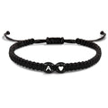 Handmade Adjustable 26 Alphabet Friendship Wrap Bracelet Woven Letters Heart Design Fashion Accessory Holiday Gift