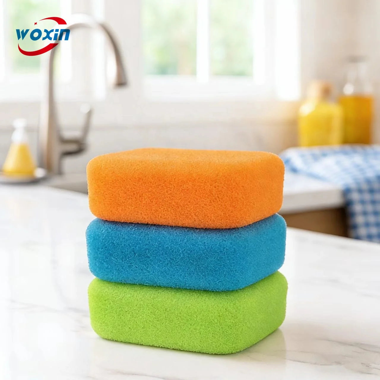 WOXIN Home and Car Scrub Cleaning Hydropphilic Grout Tile Sponges Block