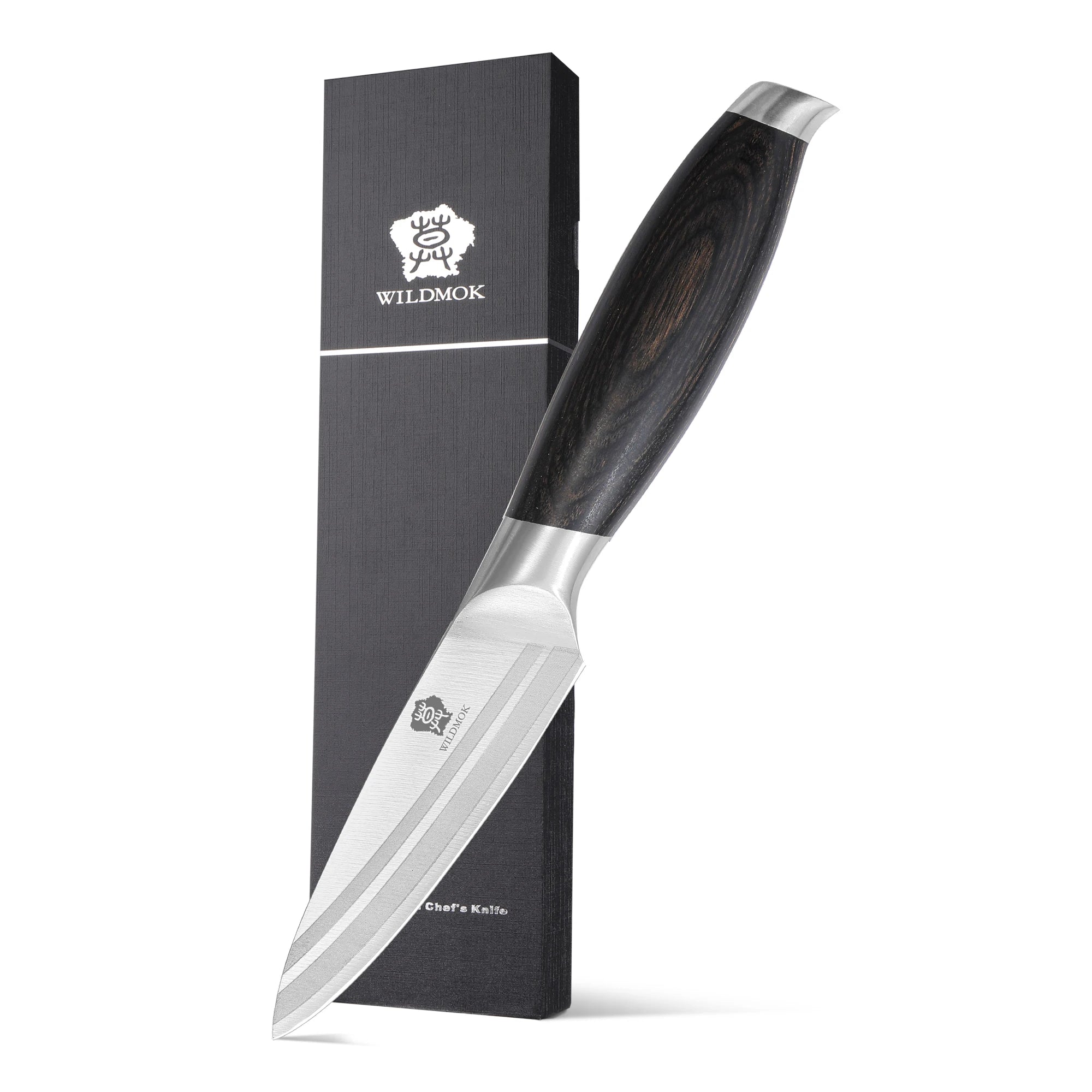 WILDMOK 3.5 Inch Professional Paring Knife Fruit Vegetable Peeler with Comfort Grip Kitchen Knife Sharp Knife