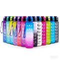 Custom Logo 32 oz Tritan Sports Bottles Leakproof Lid Eco-Friendly Motivational Time Marker Back-to-School Applicable Straw Type