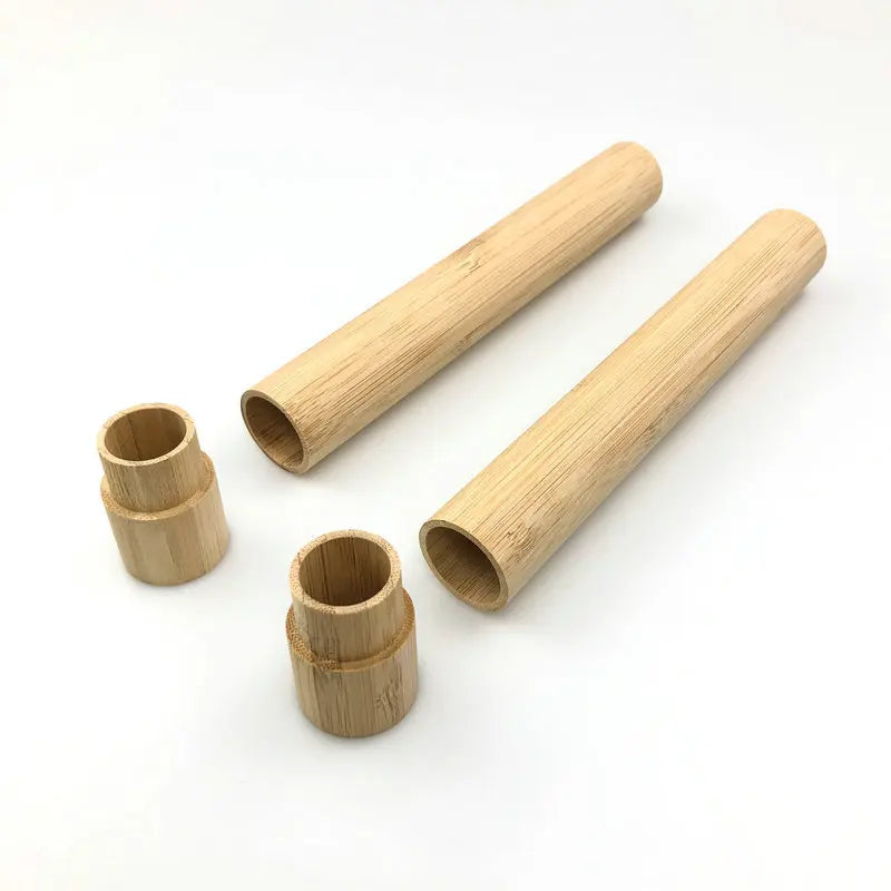 Hot Sale Environmental protection Natural Sustainable Reusable Bamboo case Bamboo Tooth Brush Holder Bamboo Tube for Toothbrush