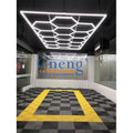 Garage Hexagrid Interior Inspection Auto Car Tunnel Detailing Lights Hand Work Led Linear Hexagon Ceiling Detailing Light